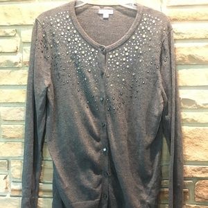 Merona Embellished Button-down Cardigan
